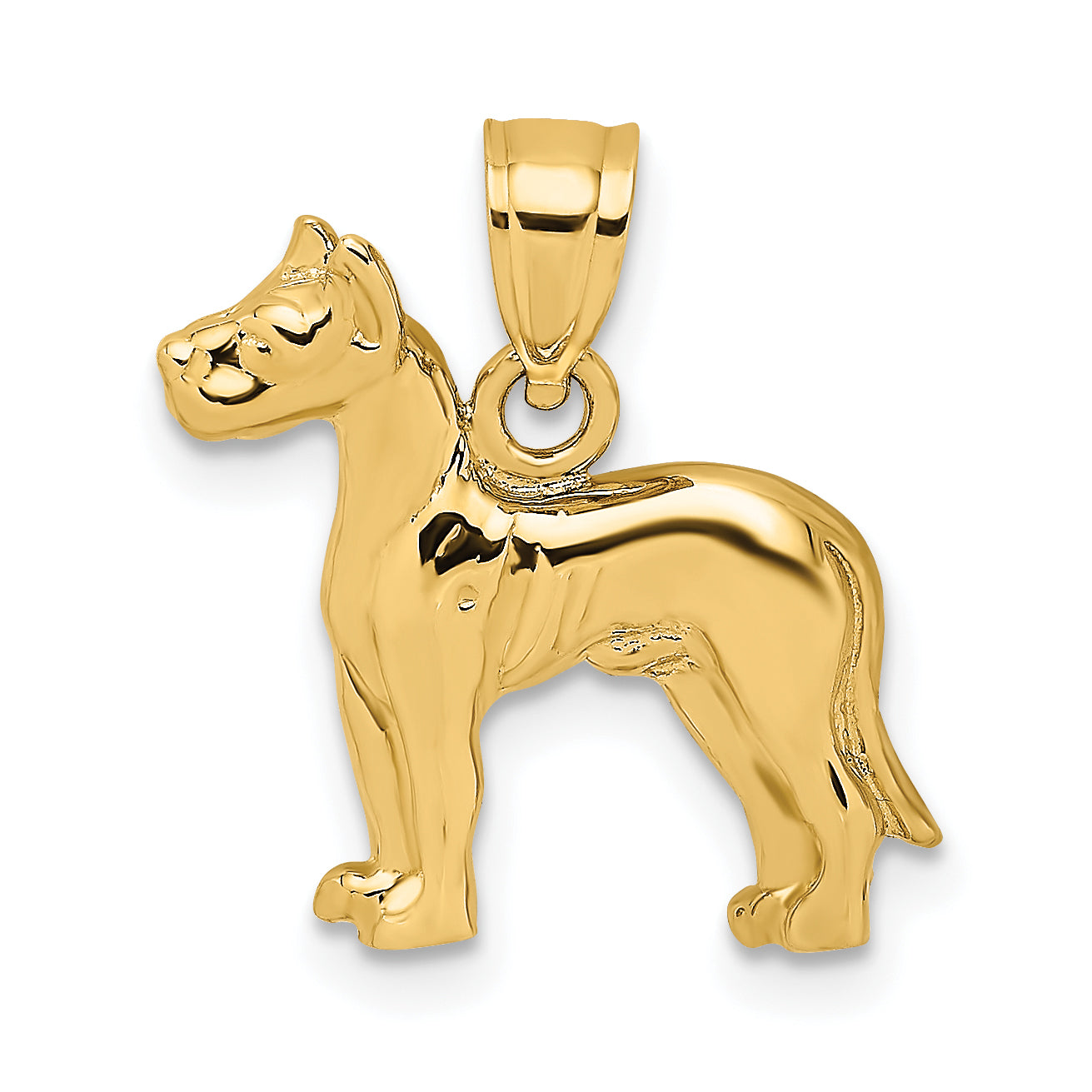 10K 2-D Great Dane Dog Charm