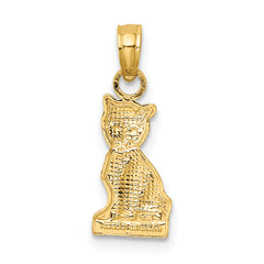 10k Mini Sitting Kitten Charm