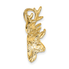 10K 2-D Deer Head 8 Point Buck Charm