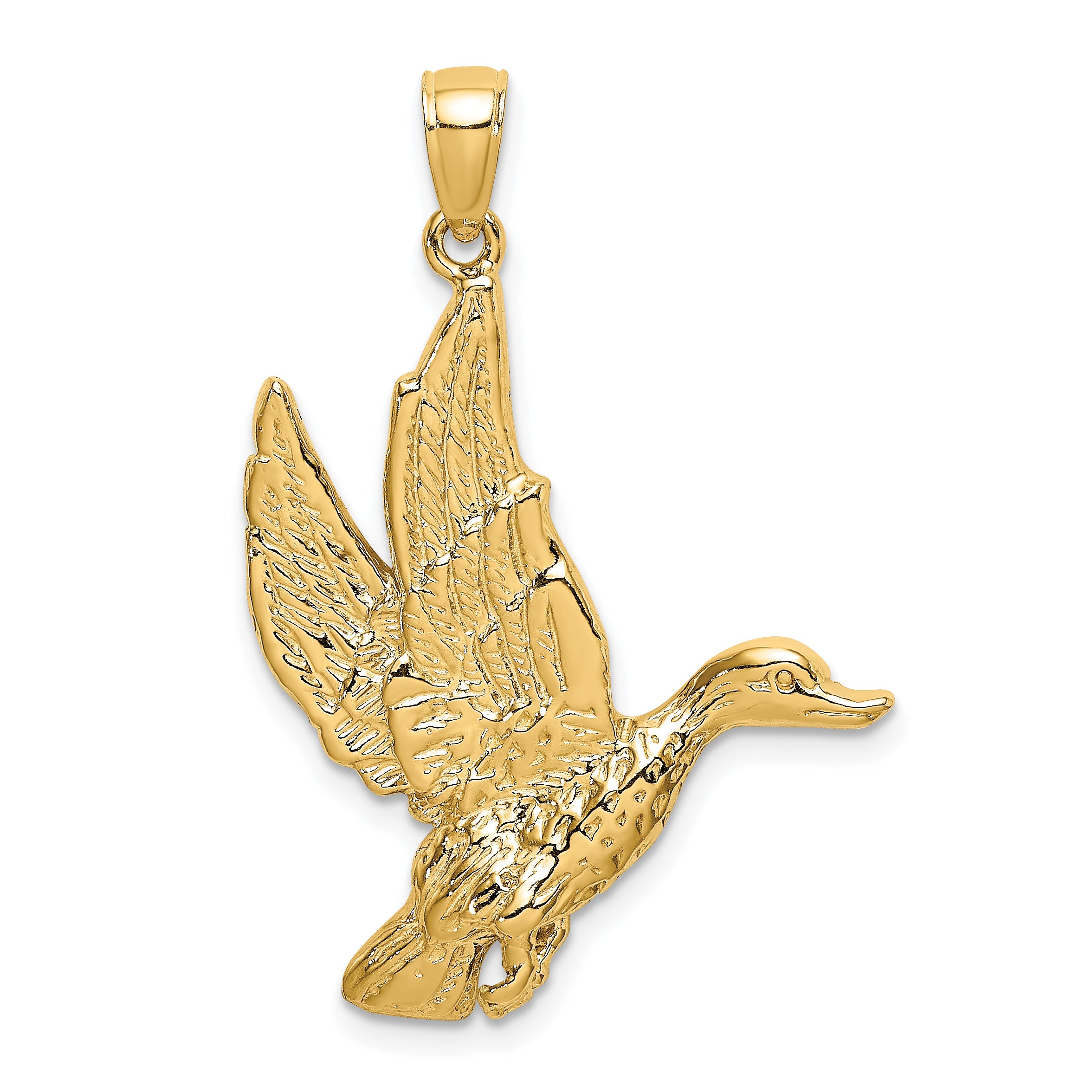 10K Flying Mallard Duck Charm