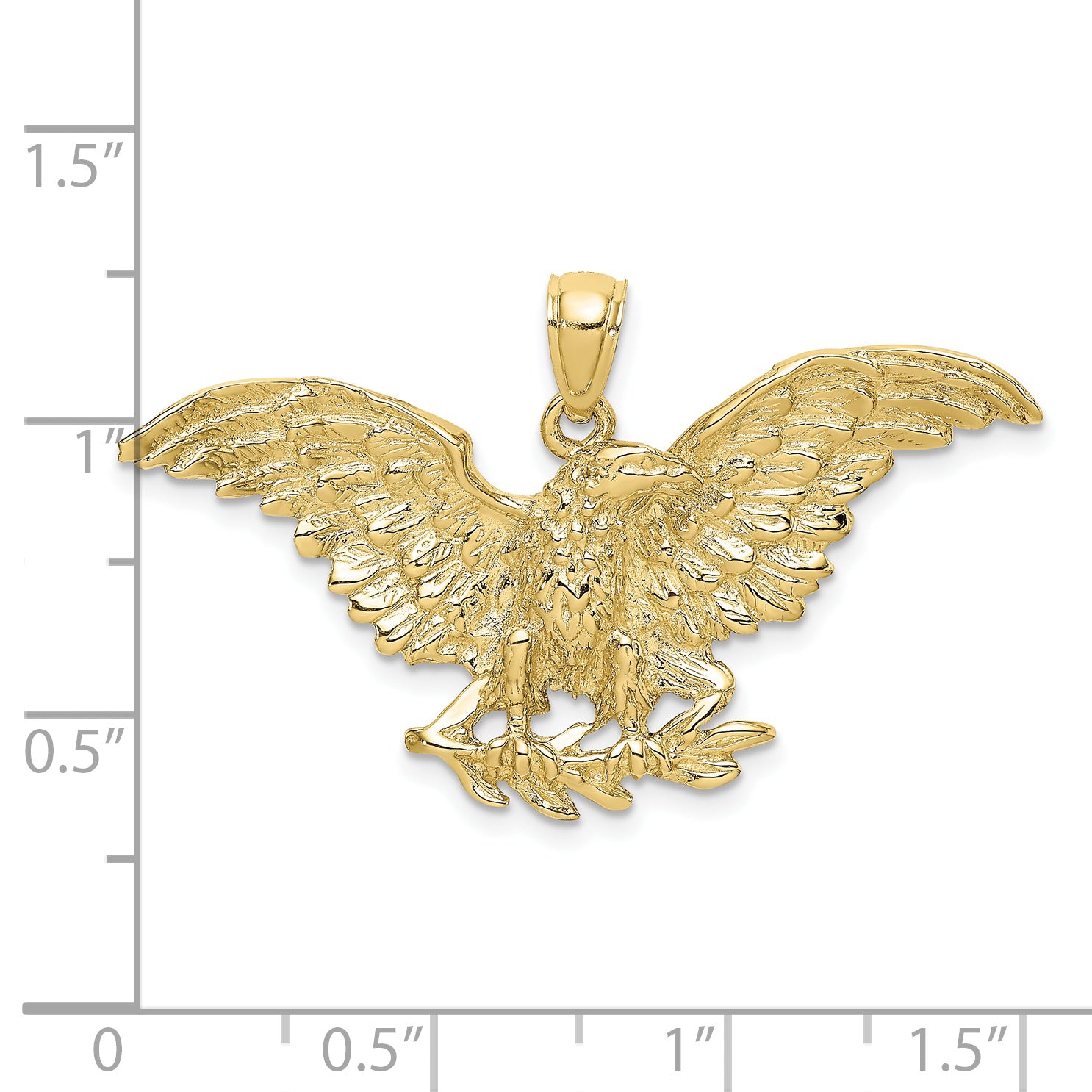 10K Eagle w/ Wings Spread Charm