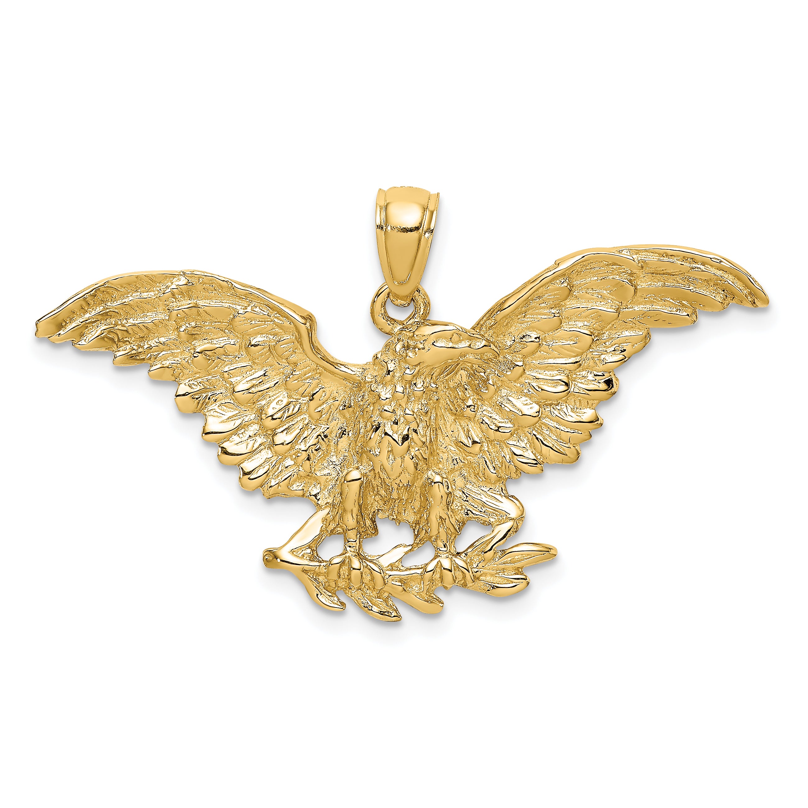 10K Eagle w/ Wings Spread Charm