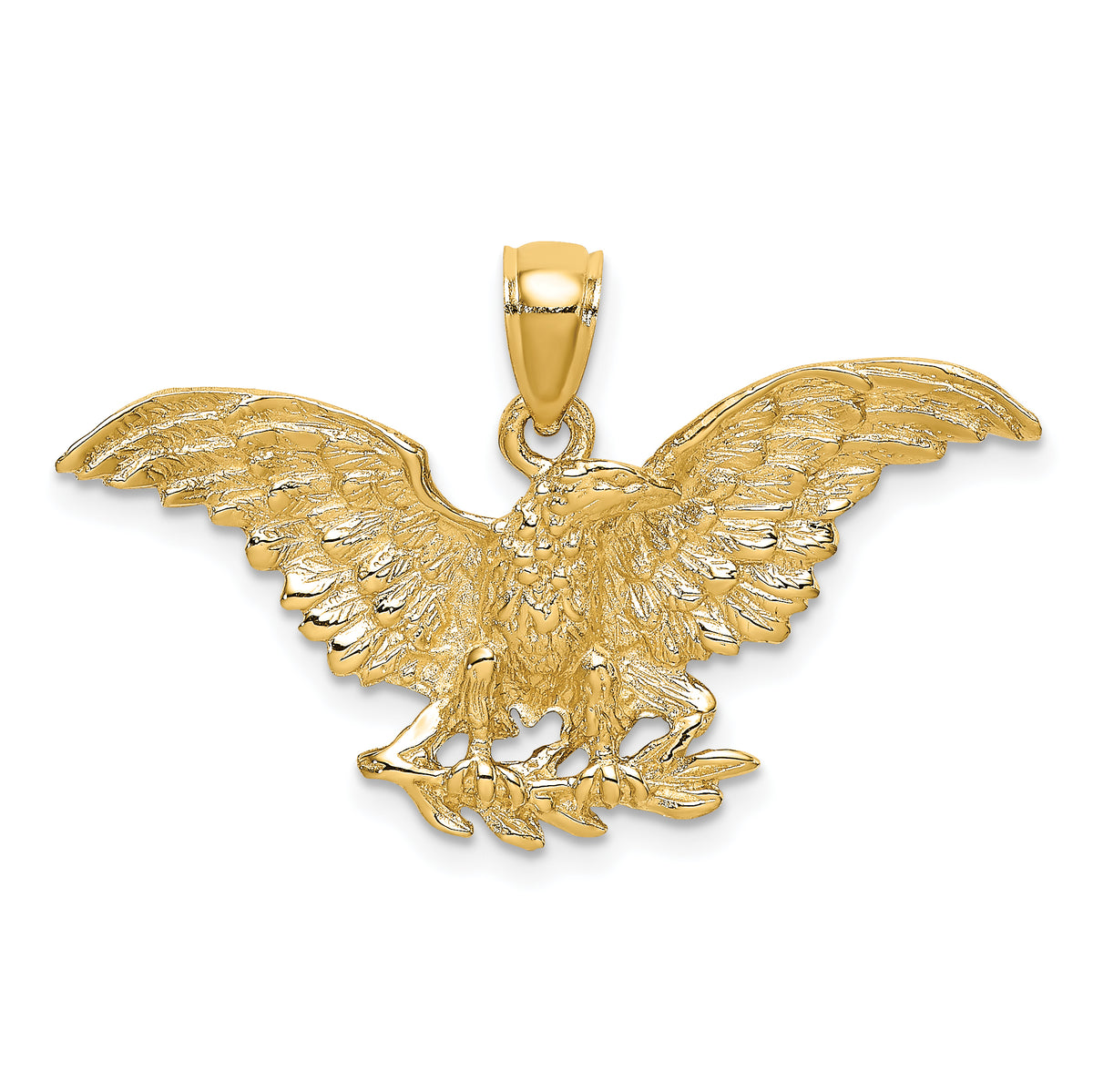 10K Eagle W/ Wings Spread Charm