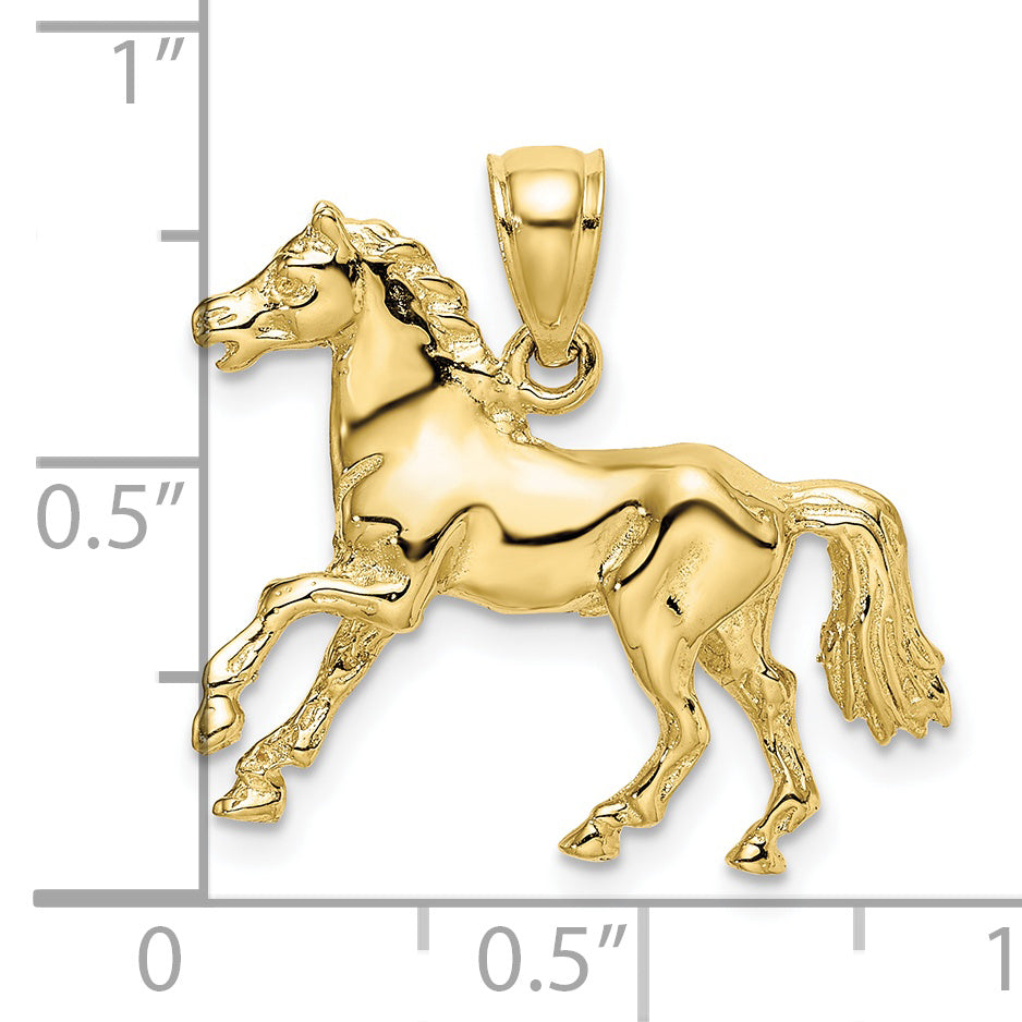 10K 3-D Horse Charm