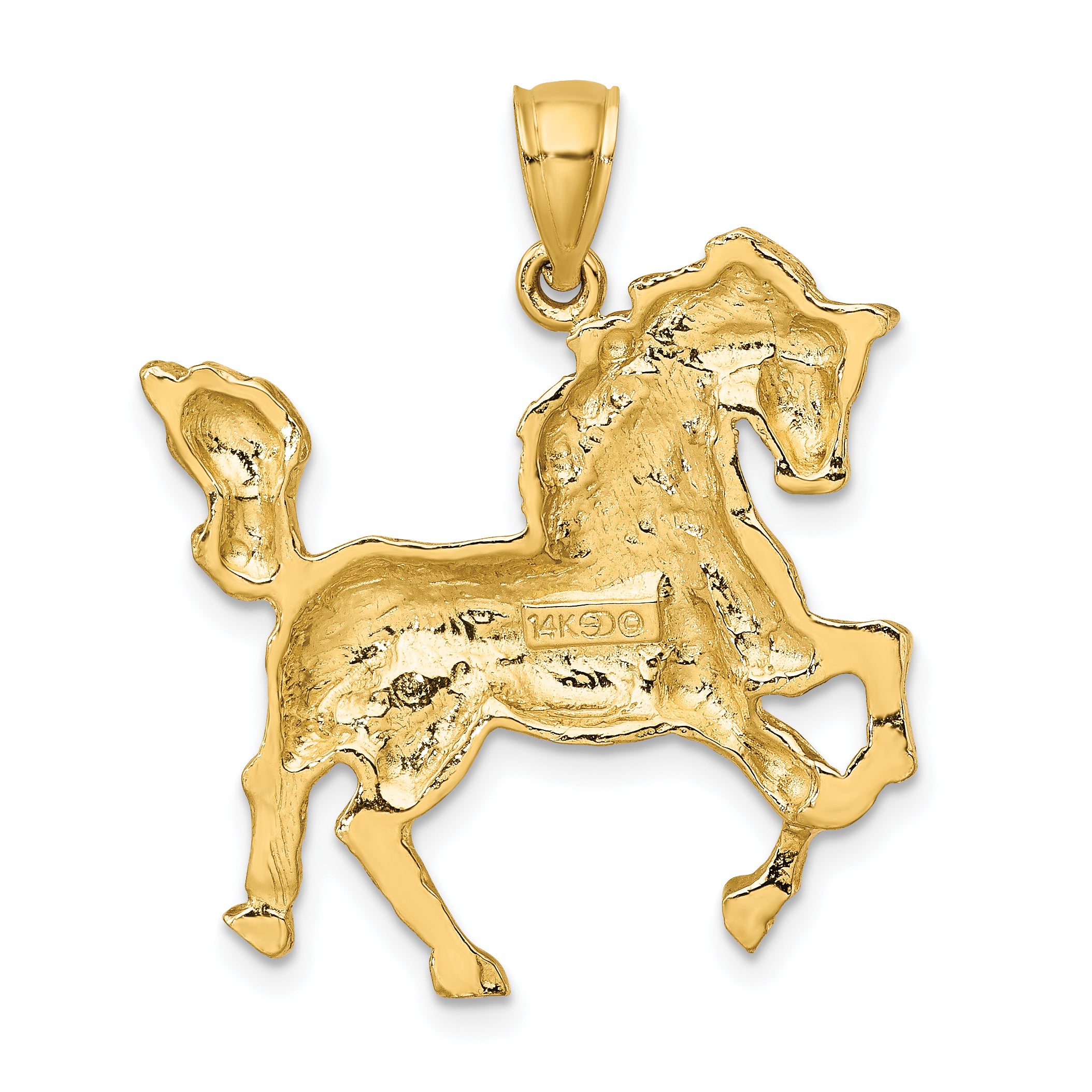 10K 2-D Horse Charm