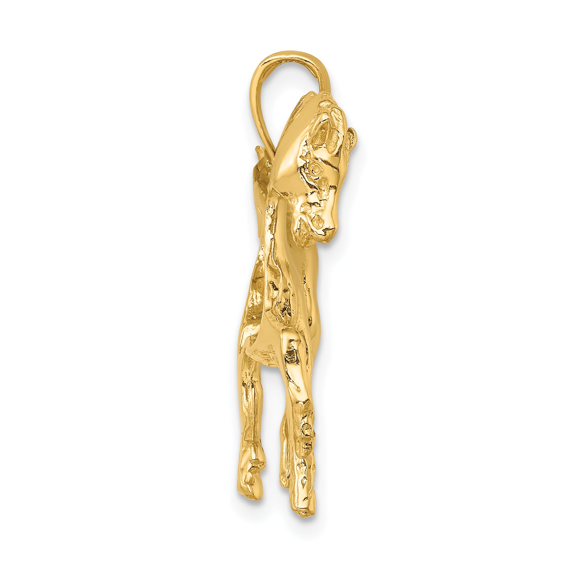 10K 2-D Horse Charm