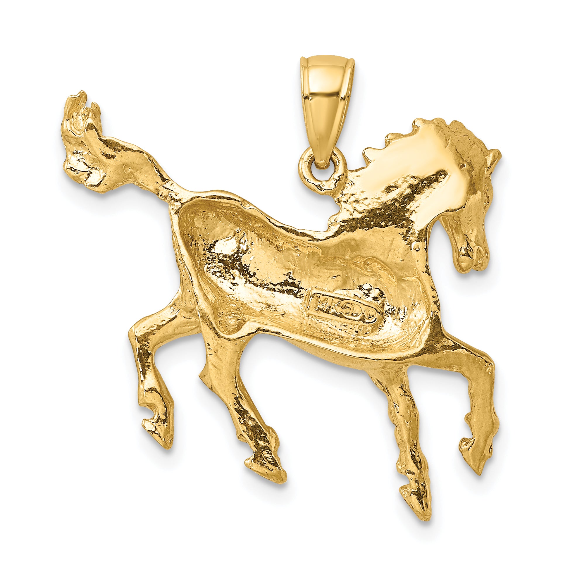 10K 2-D Horse Charm