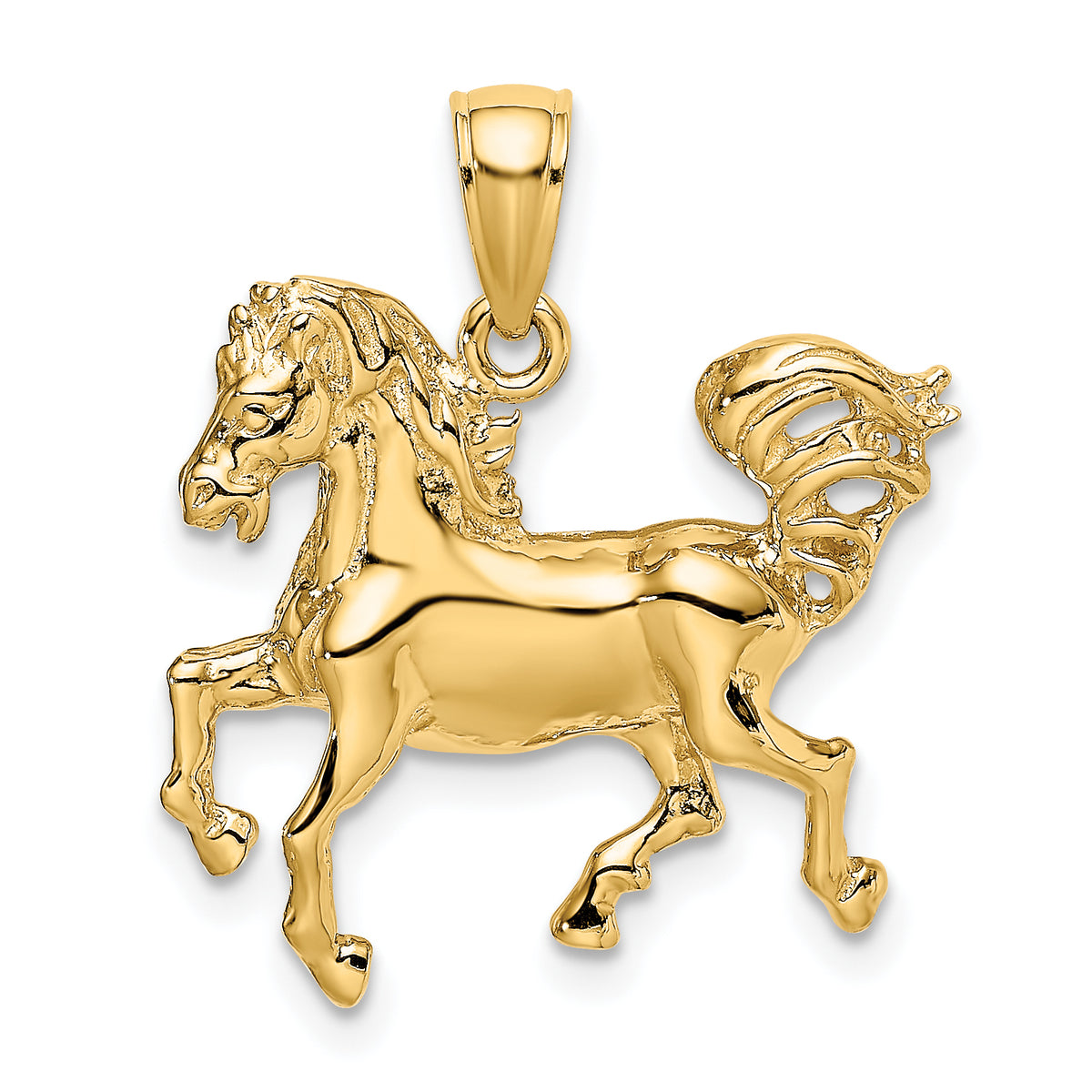 10K 2-D Horse Charm