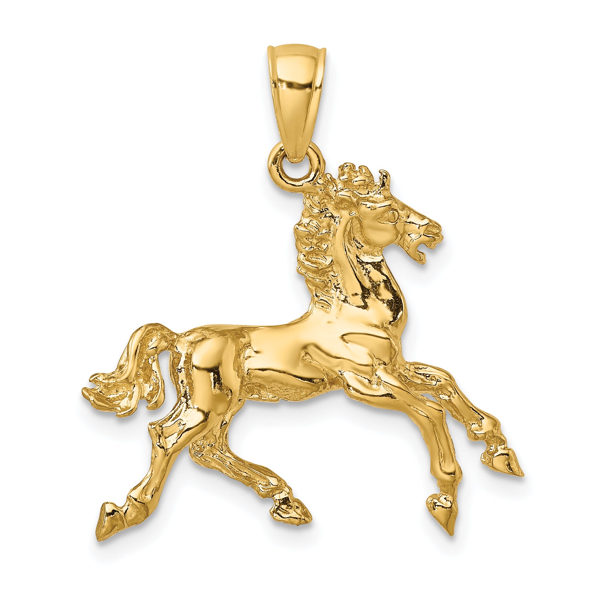 10K 3-D Horse Trotting Charm