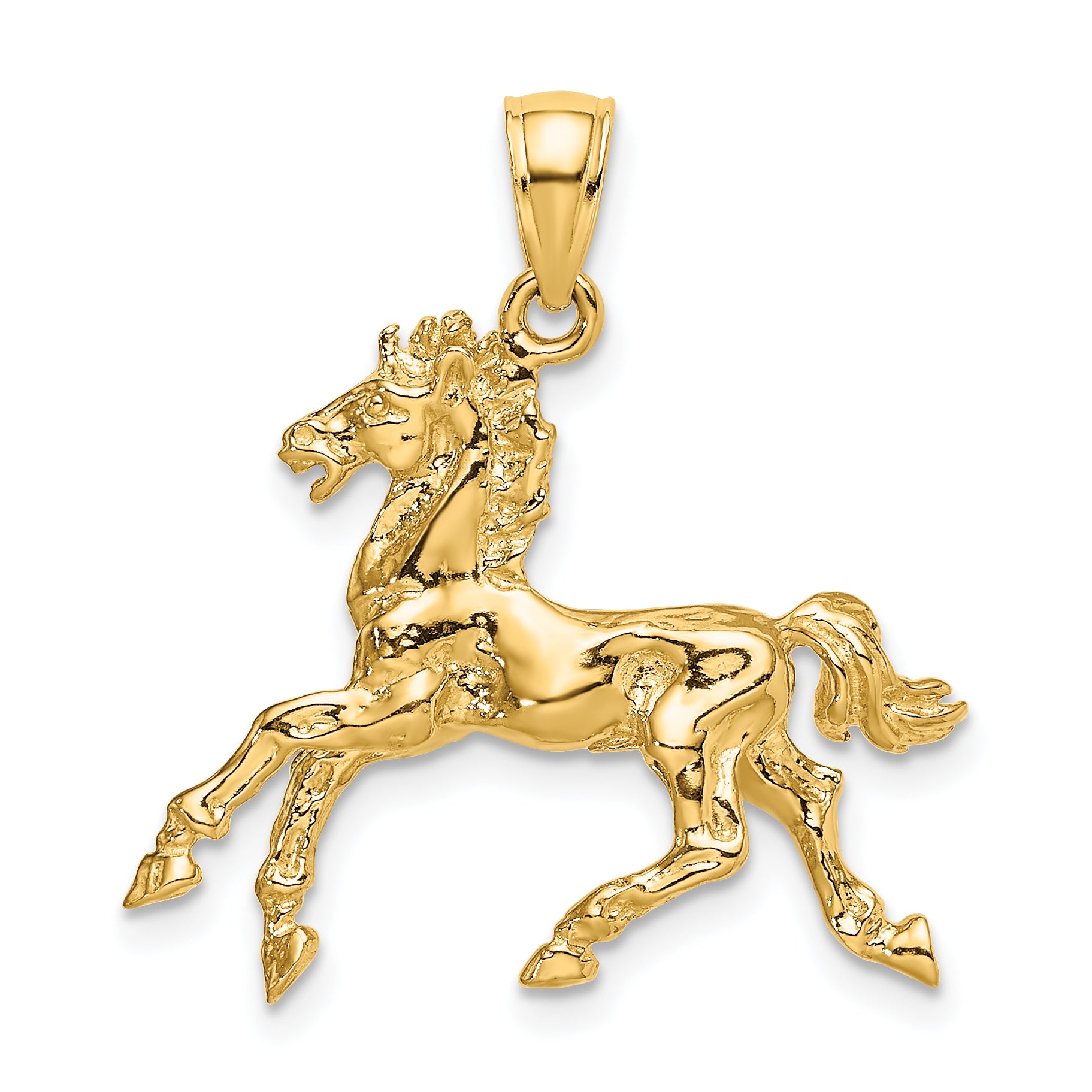 10K 3-D Horse Trotting Charm