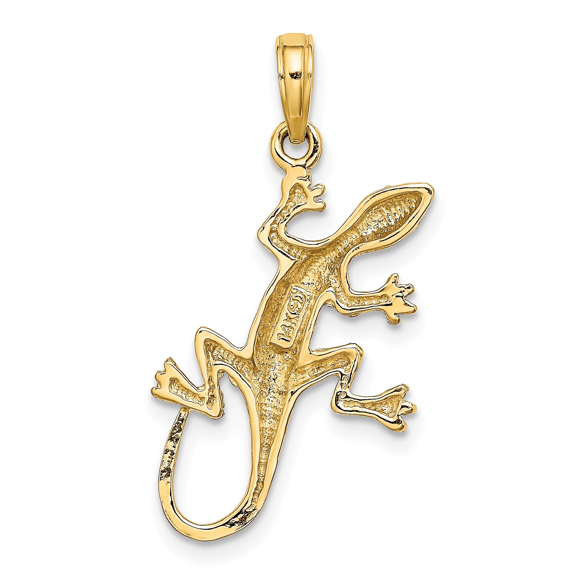 10K 2-D Gecko Charm