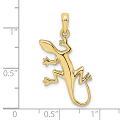 10K 2-D Gecko Charm