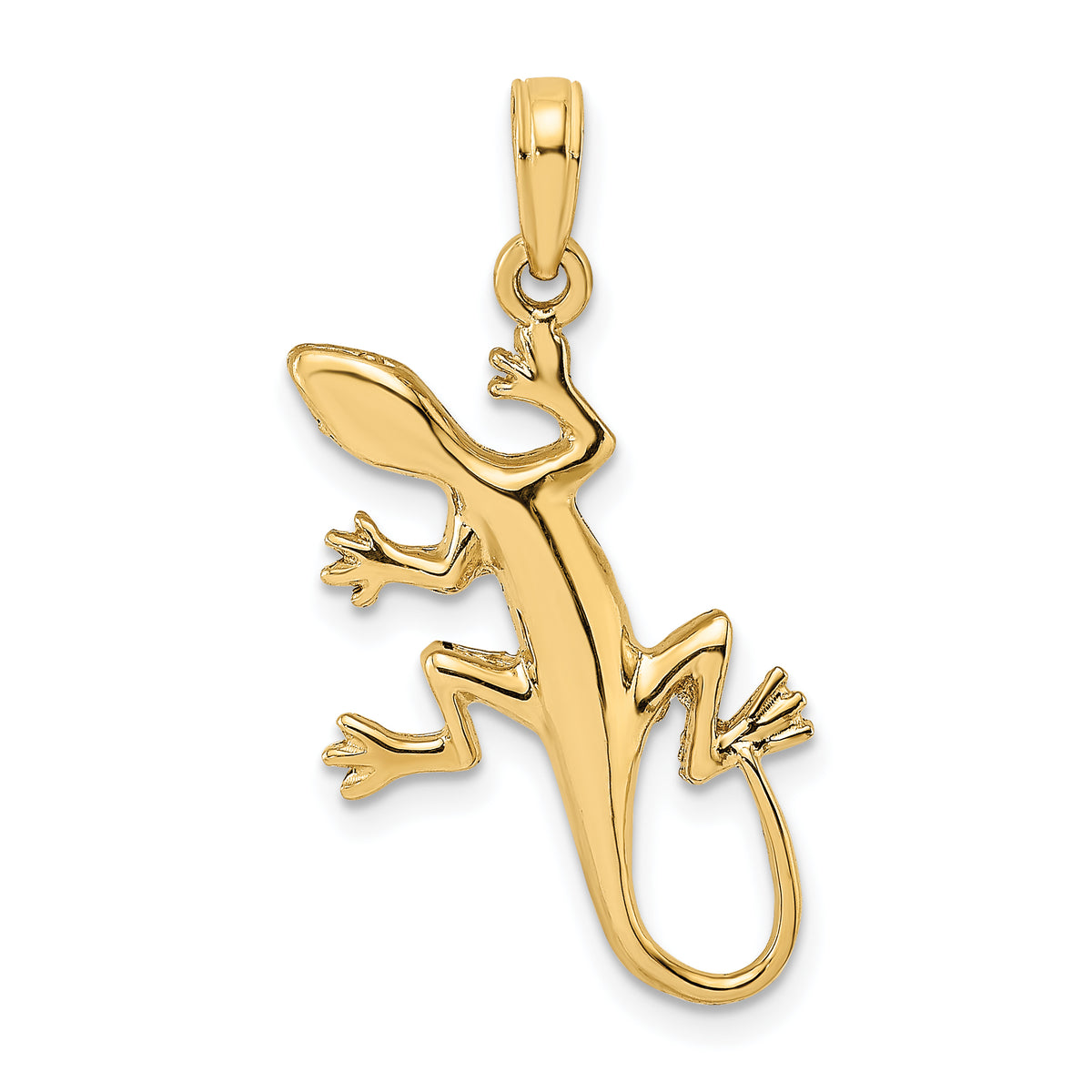 10K 2-D Gecko Charm