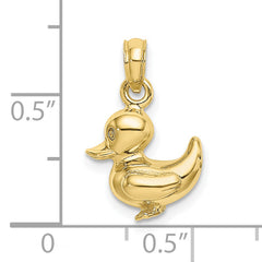 10K 3-D Duckling Charm