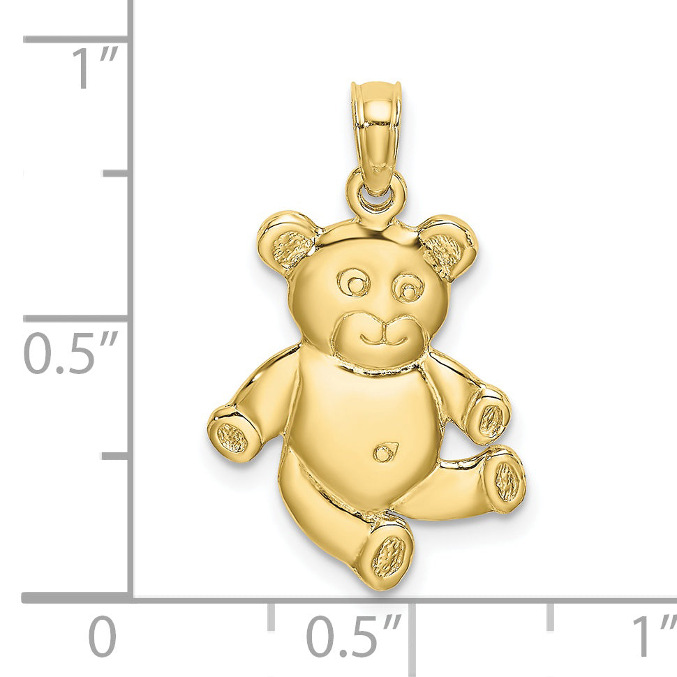 10k Reversible Teddy Bear Charm