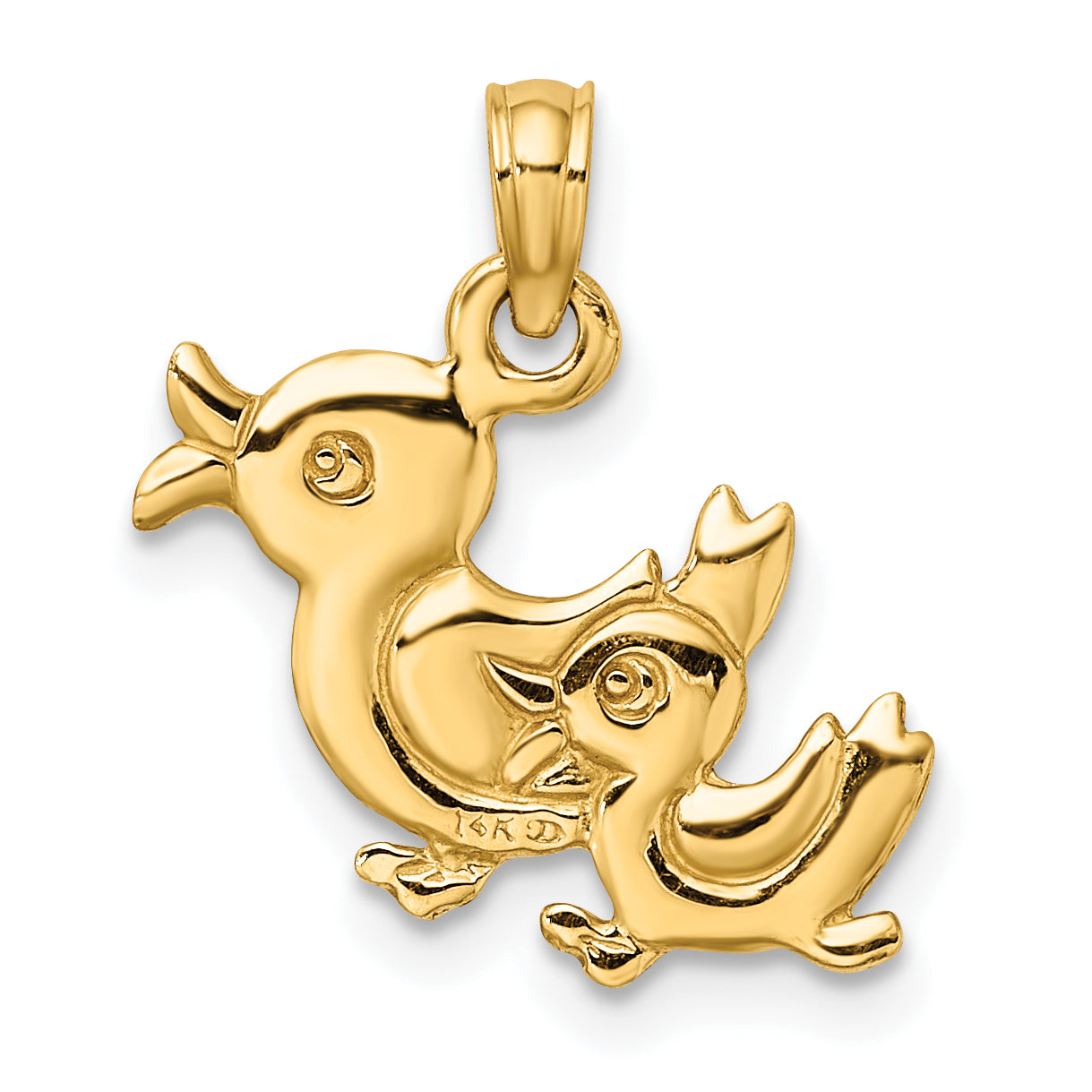 10K 3-D Two Ducks Charm