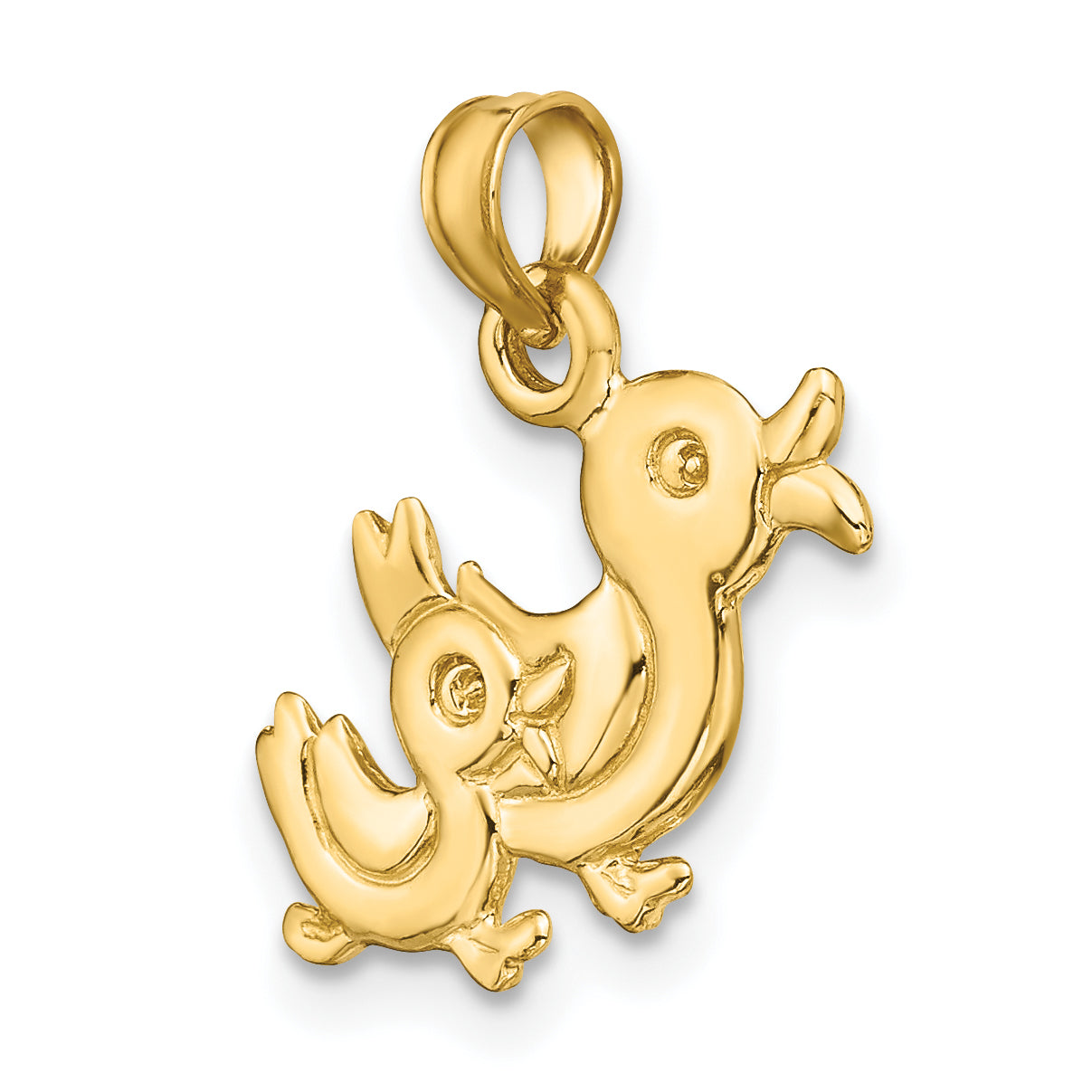 10K 3-D Two Ducks Charm