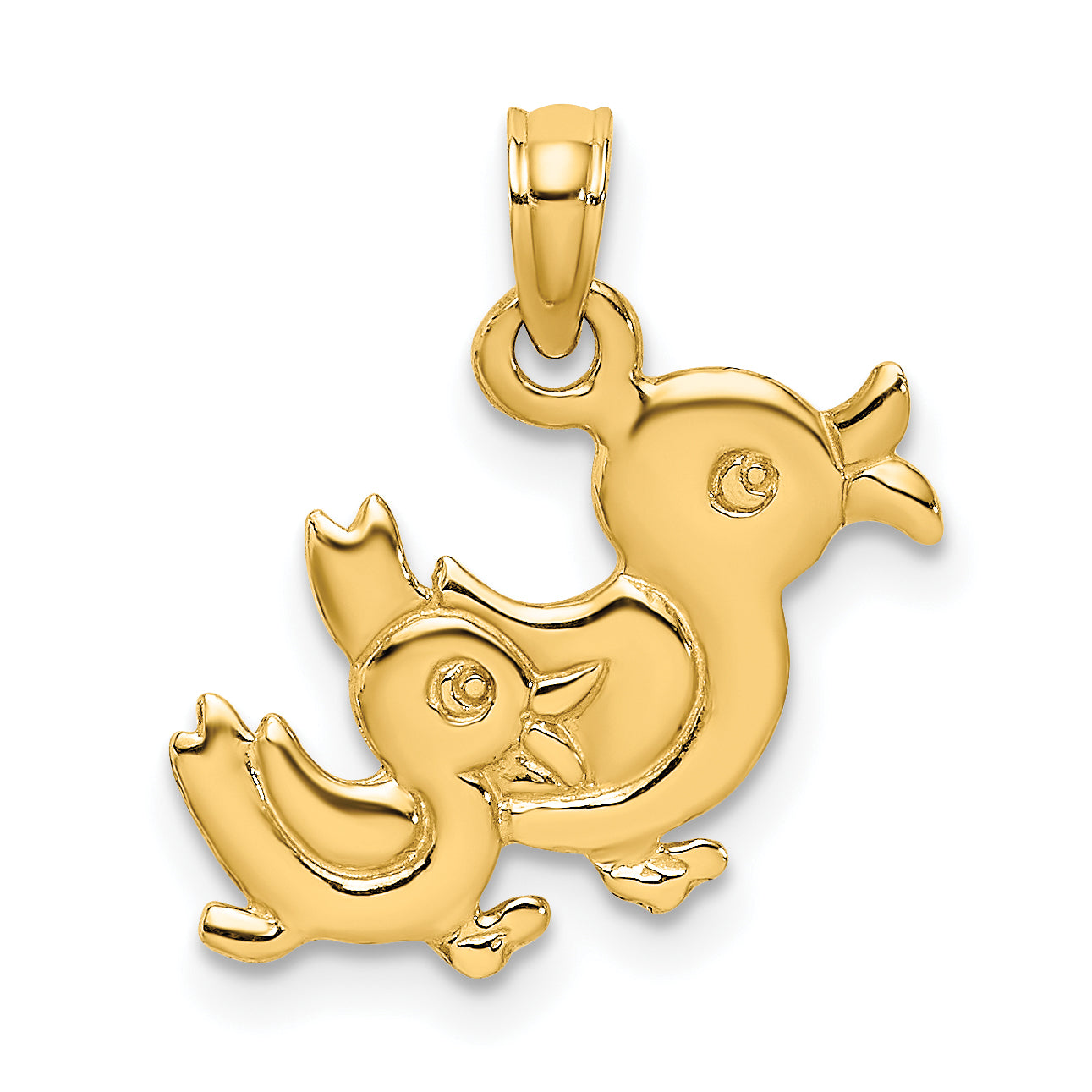 10K 3-D Two Ducks Charm