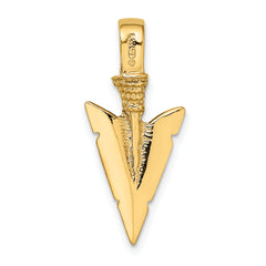 10K 3-D Arrowhead Charm