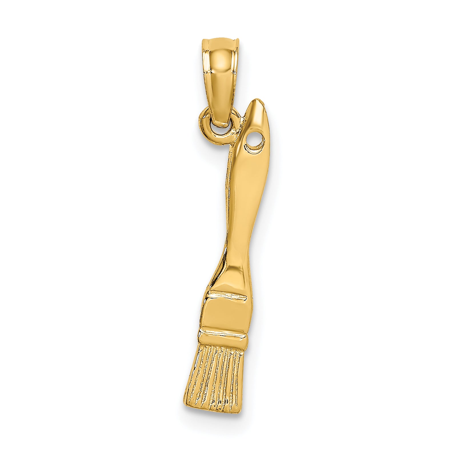 10K 3-D Paint Brush Charm