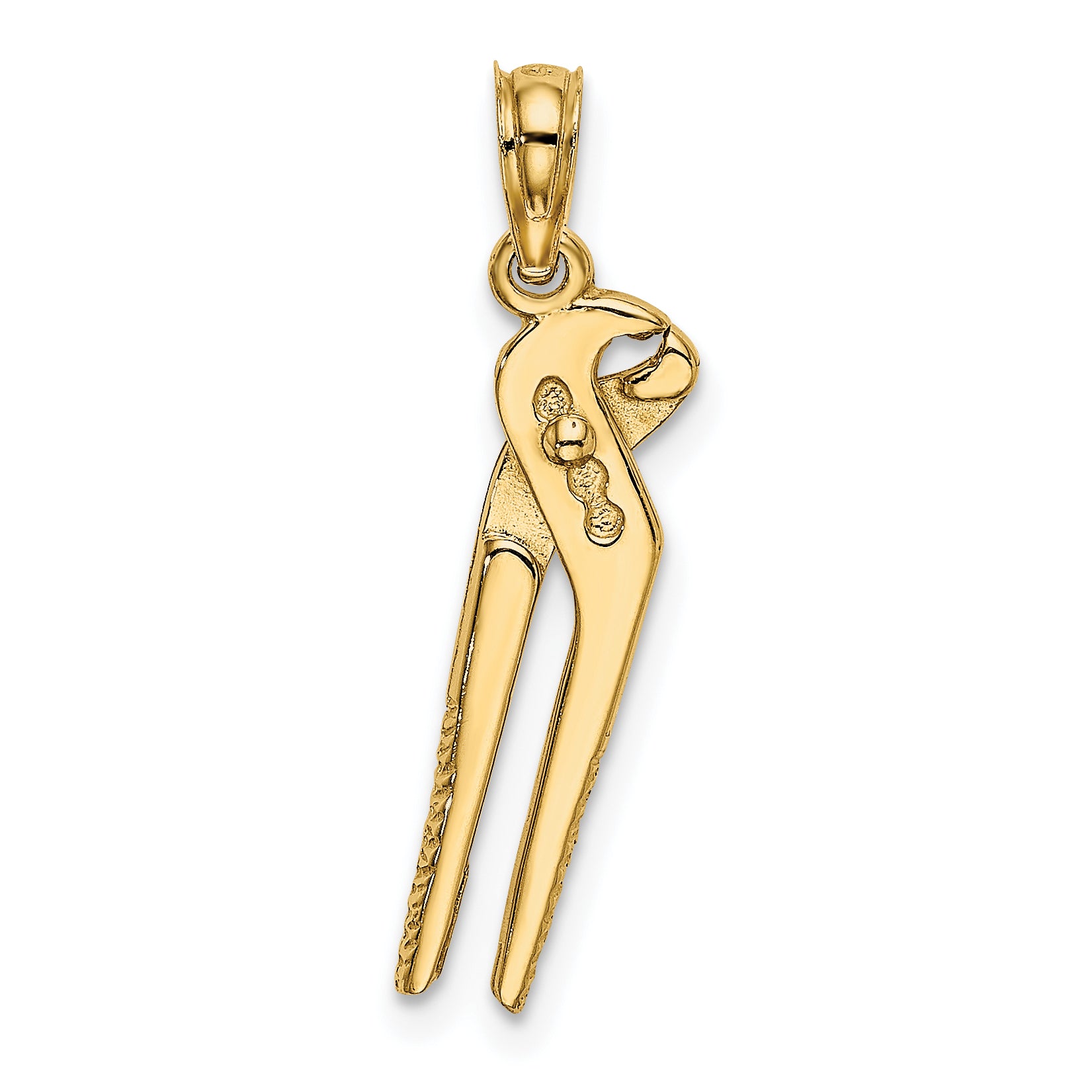 10K 3-D Moveable Locking Wrench Charm