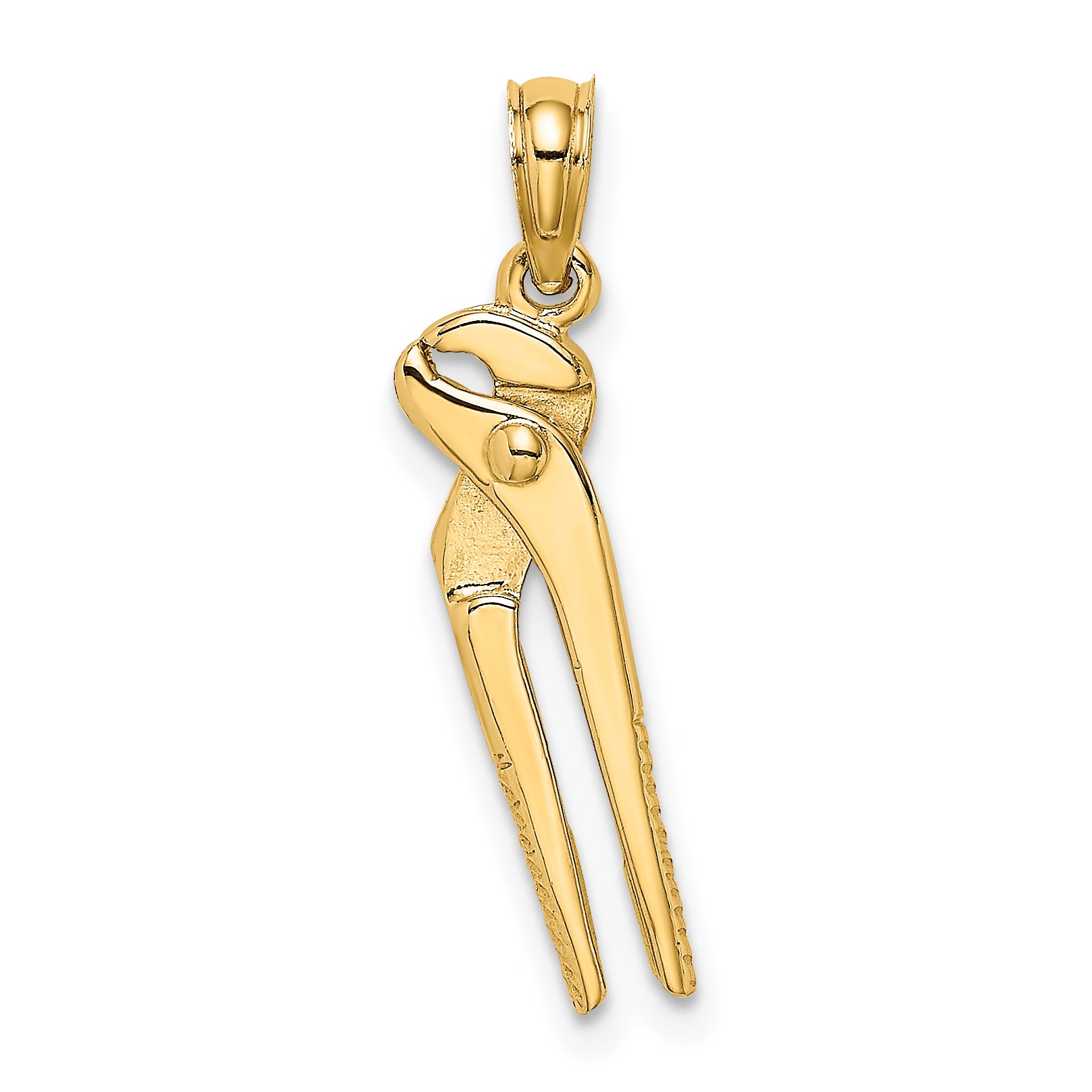 10K 3-D Moveable Locking Wrench Charm