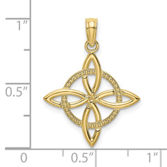 10k Small Celtic Eternity Knot Charm