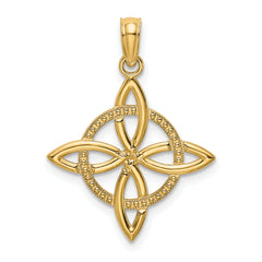 10k Small Celtic Eternity Knot Charm