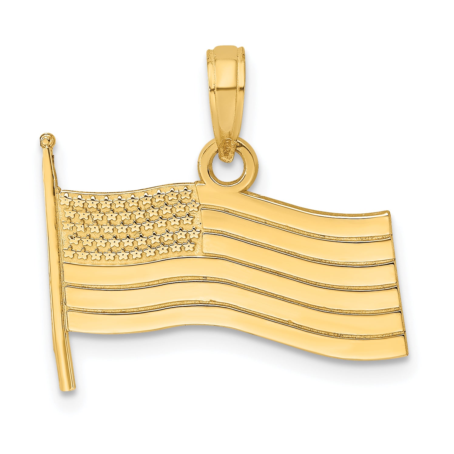 10K American Flag Charm