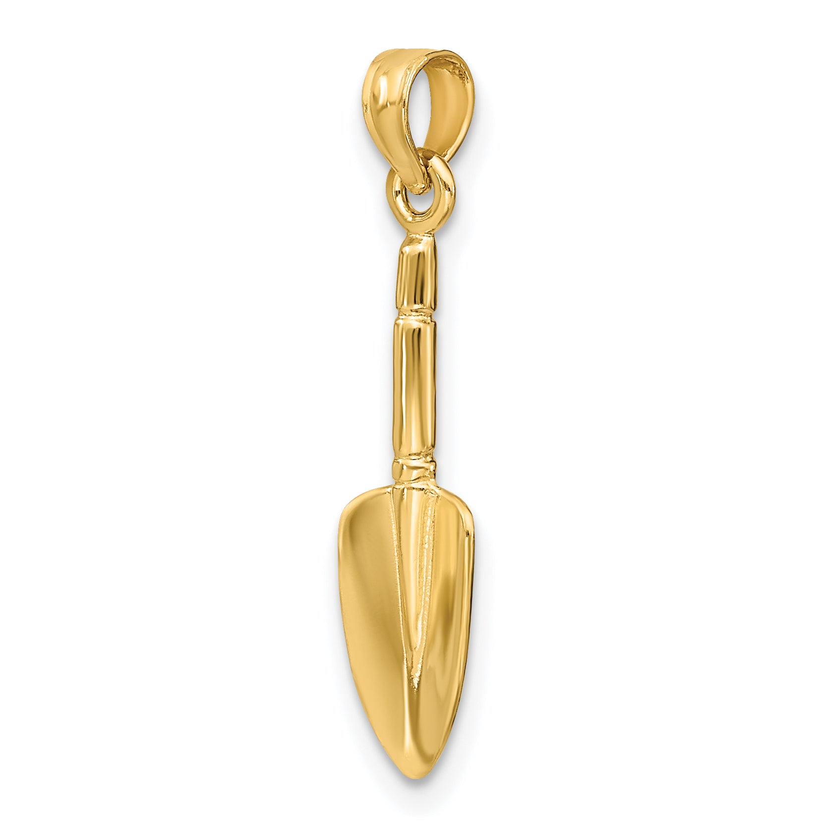 10K 3-D  Trowel Garden Tool Charm