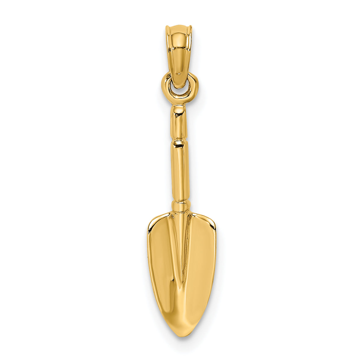 10K 3-D  Trowel Garden Tool Charm