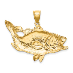 10K Open Mouth Bass Fish Charm