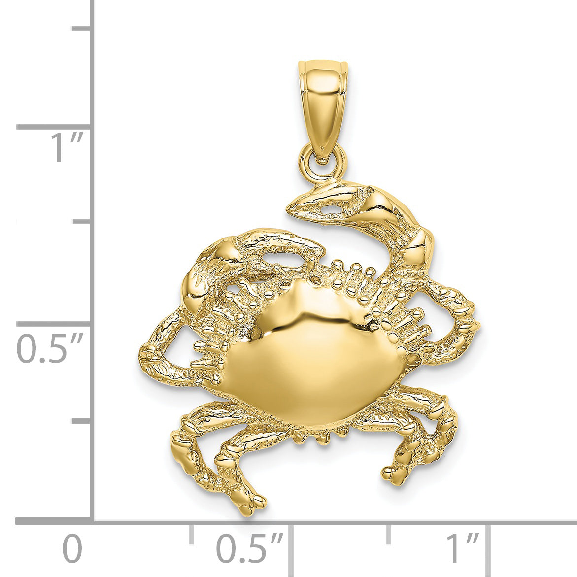 10K 2-D Crab Charm