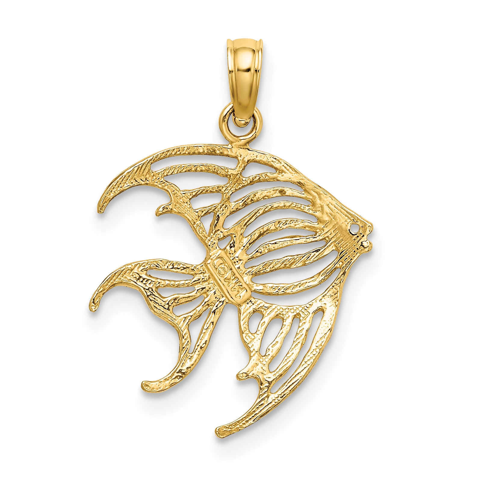 10K Cut-Out Angelfish Charm