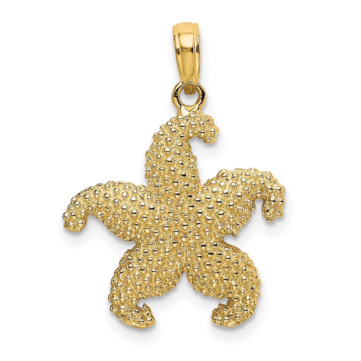 10K 2-D Puffed Starfish Charm