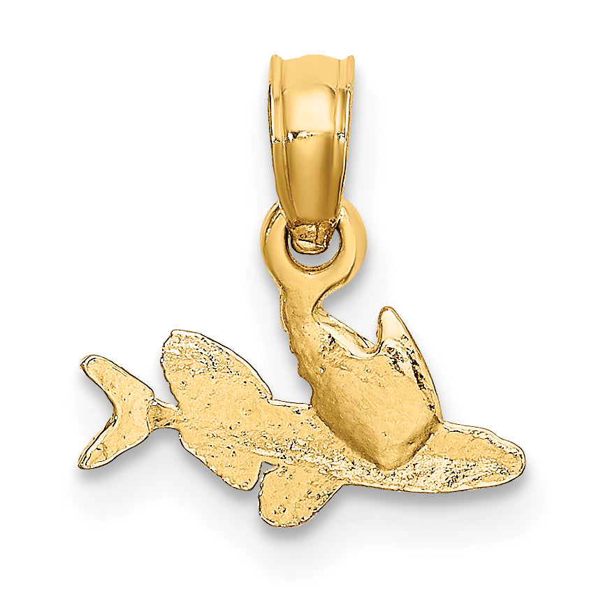 10K Mini Flying Fish Charm