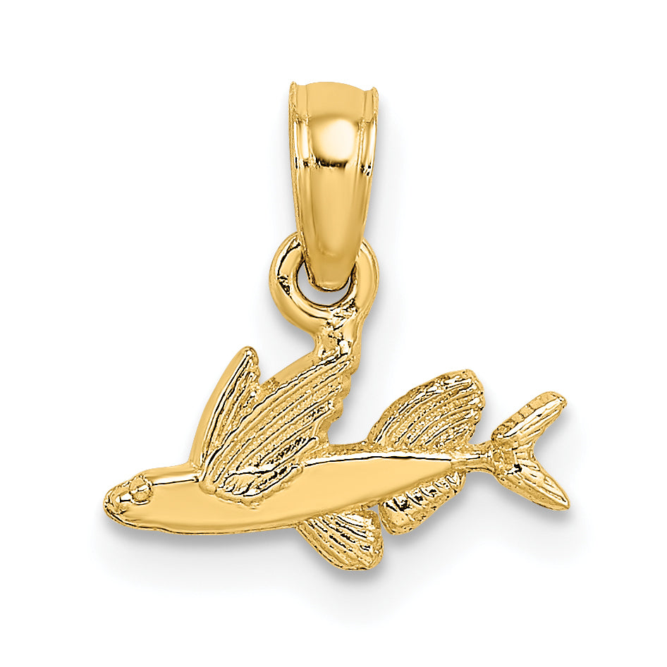 10K Mini Flying Fish Charm