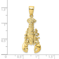 10K 2-D Moveable Lobster Charm