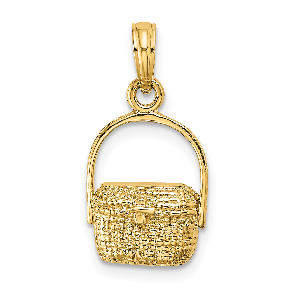 10K 2-D Nantucket Basket Charm