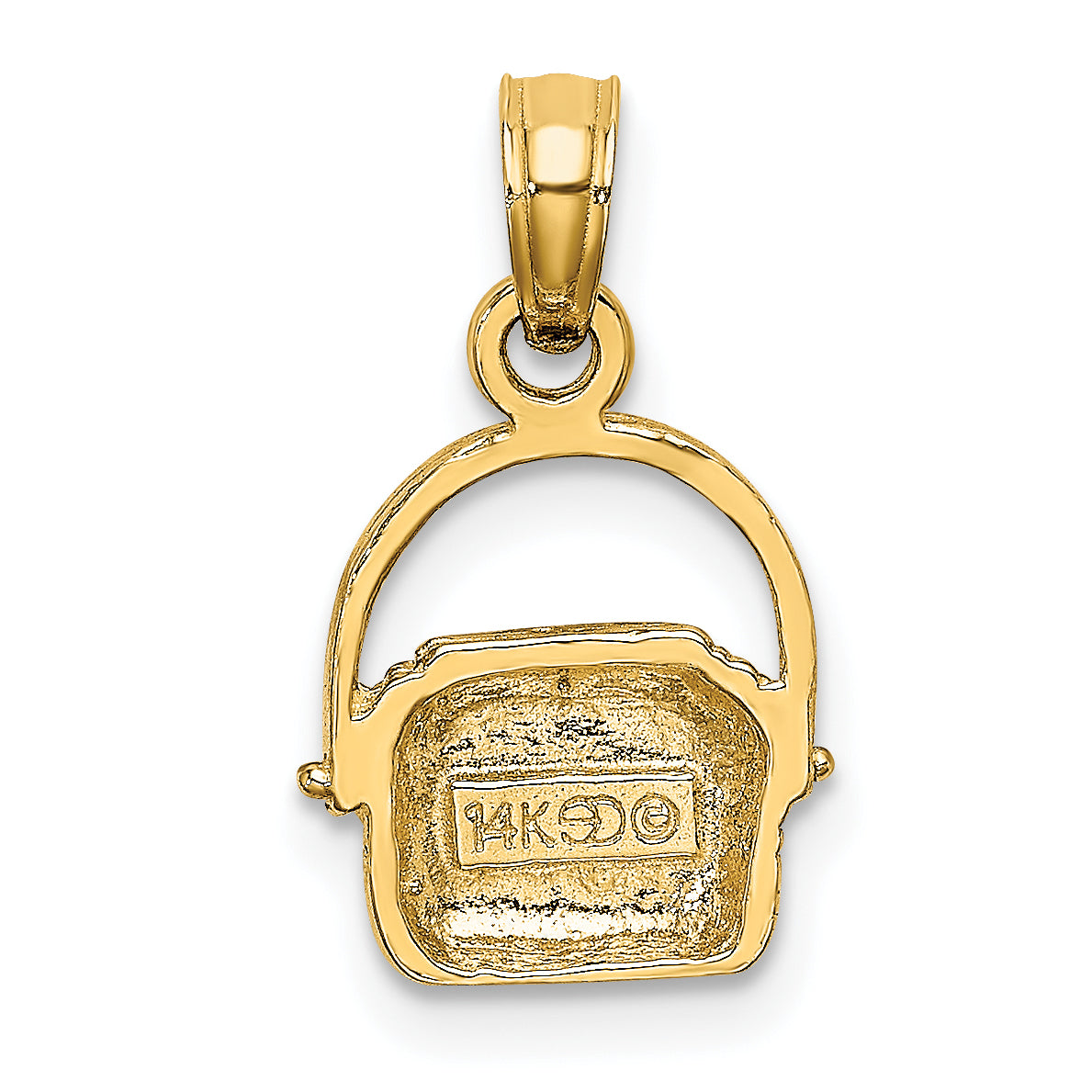 10K 2-D Nantucket Basket Charm