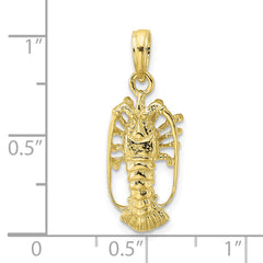 10K Florida Lobster Charm