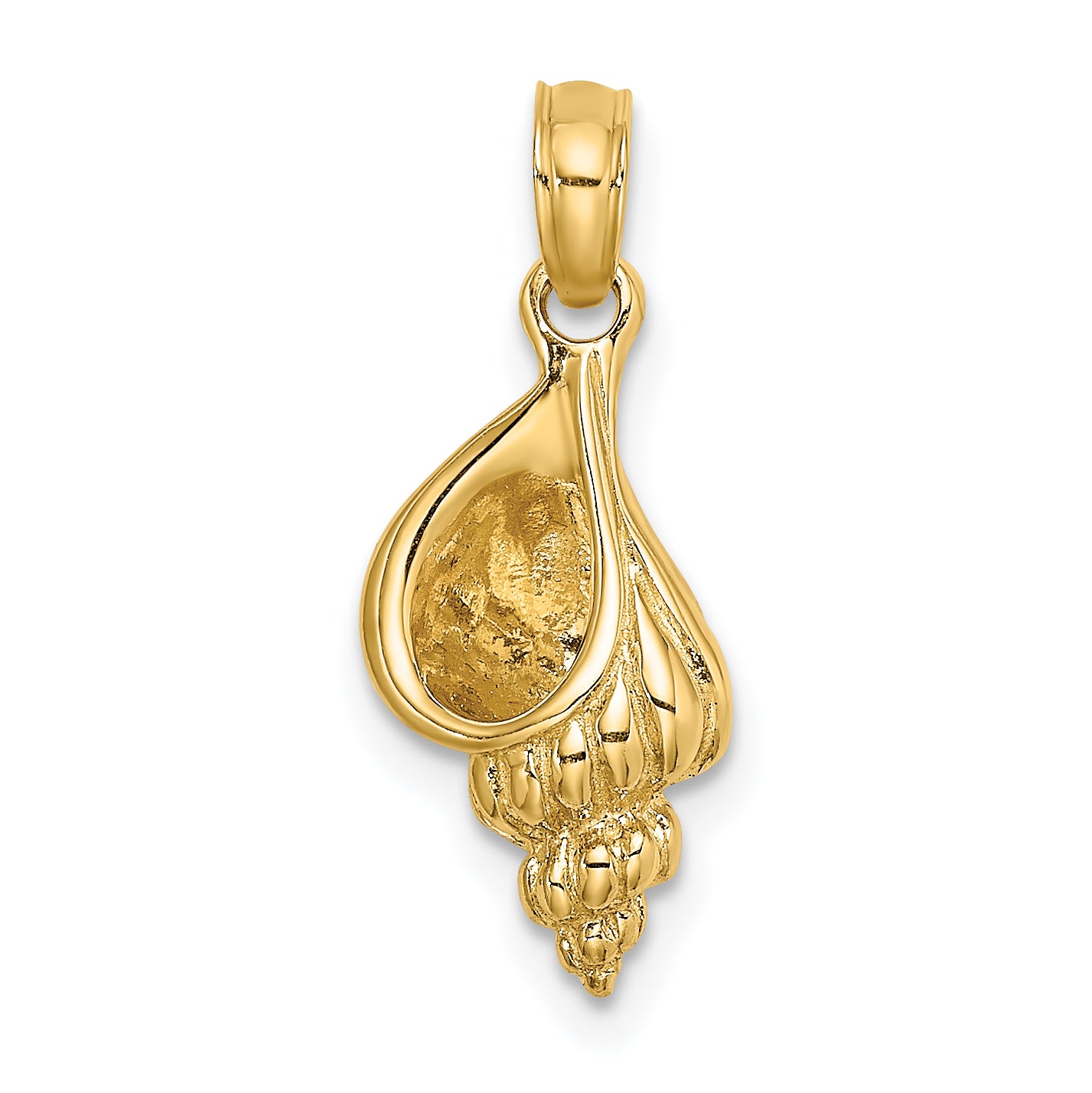 10K 3-D Mini Precious Wentletrap Shell Charm