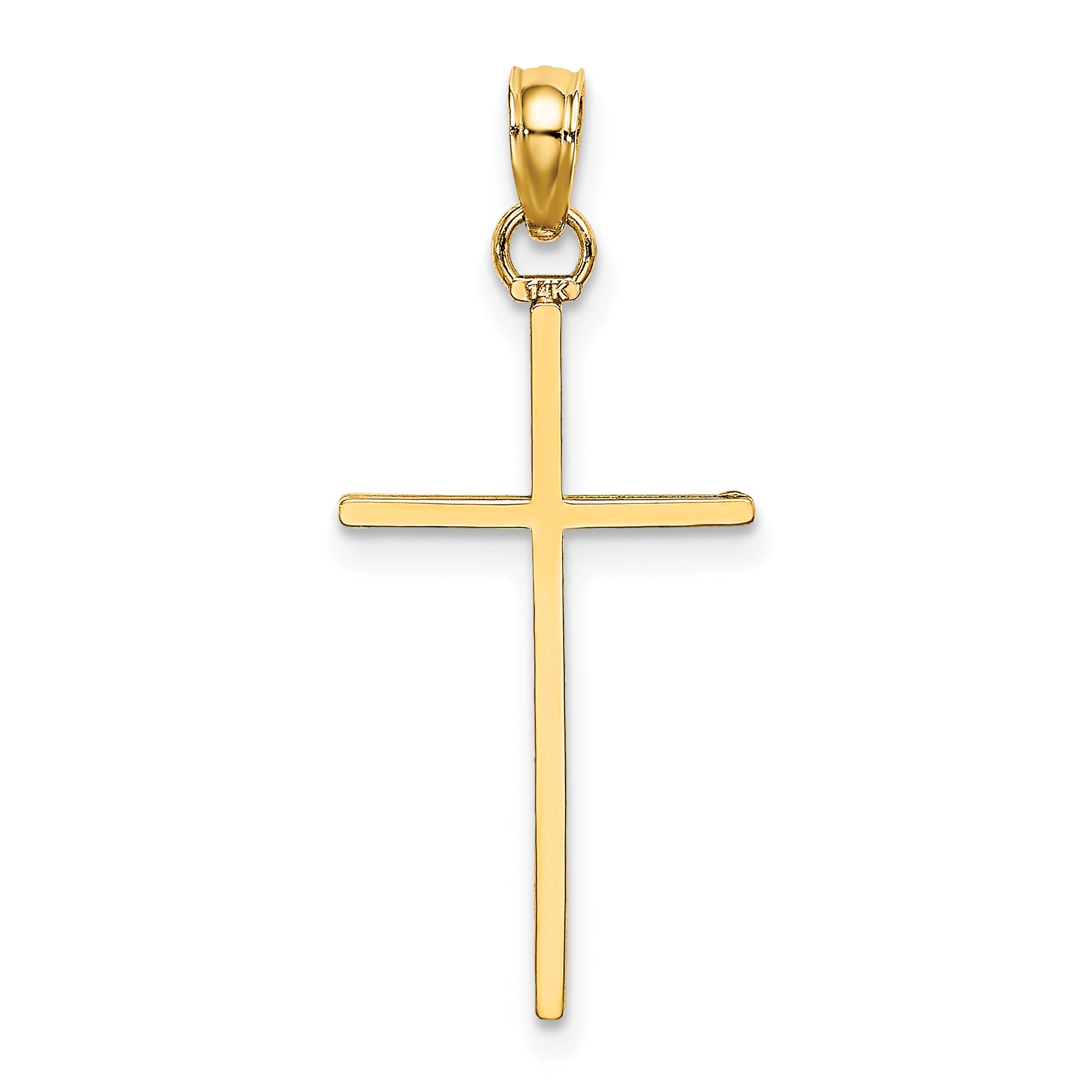 10k Polished Cross Pendant