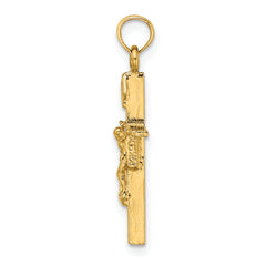 10K INRI Crucifix Charm