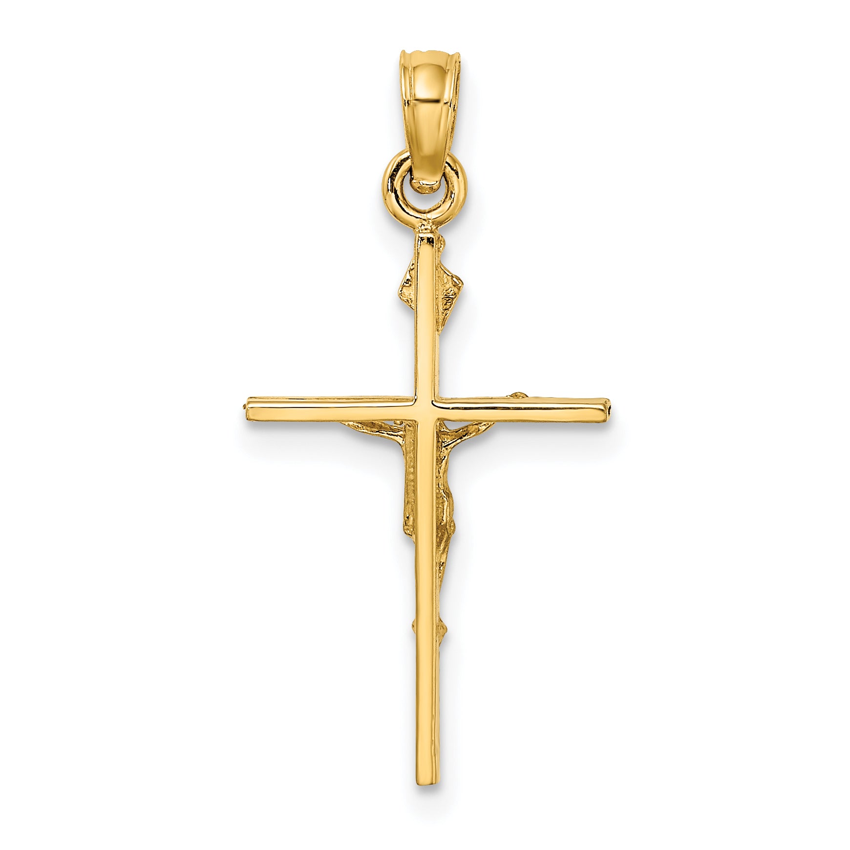 10K INRI Crucifix Charm