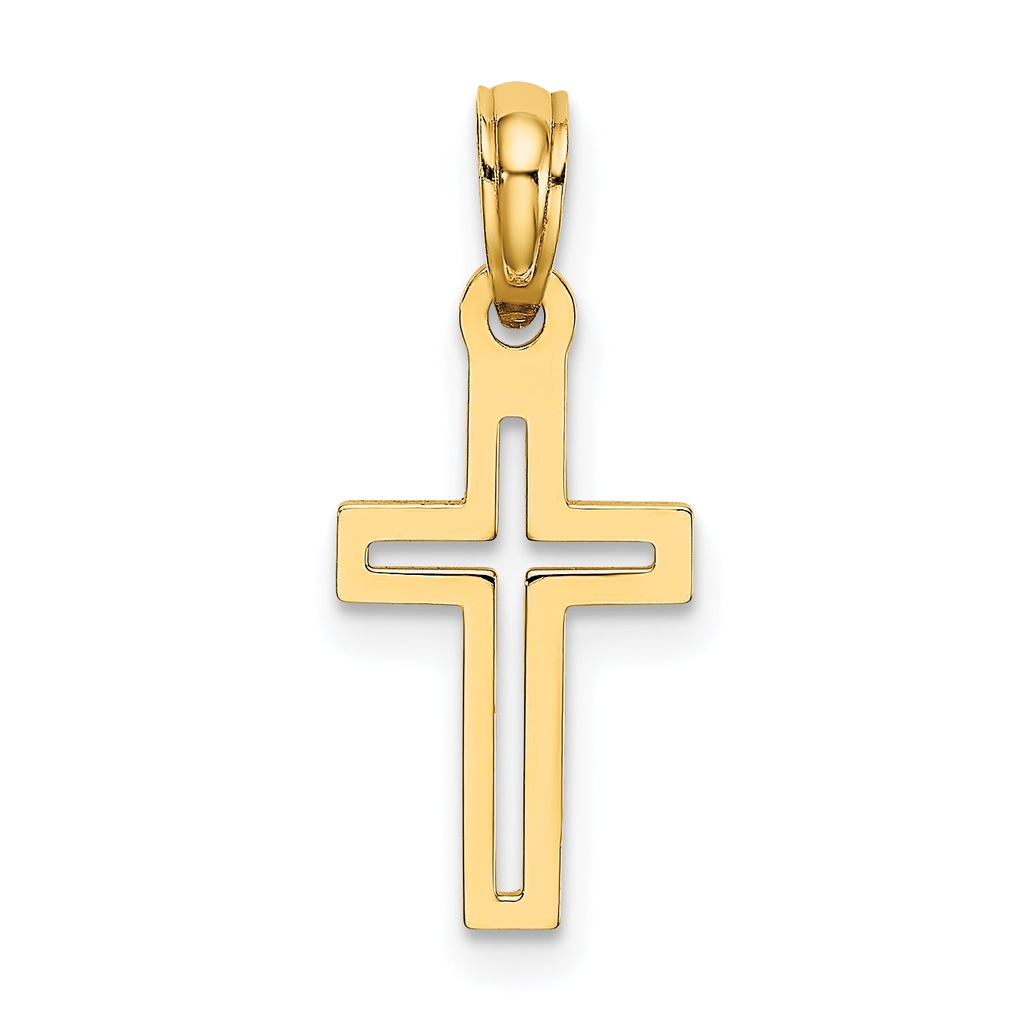 10K D/C Cross Charm