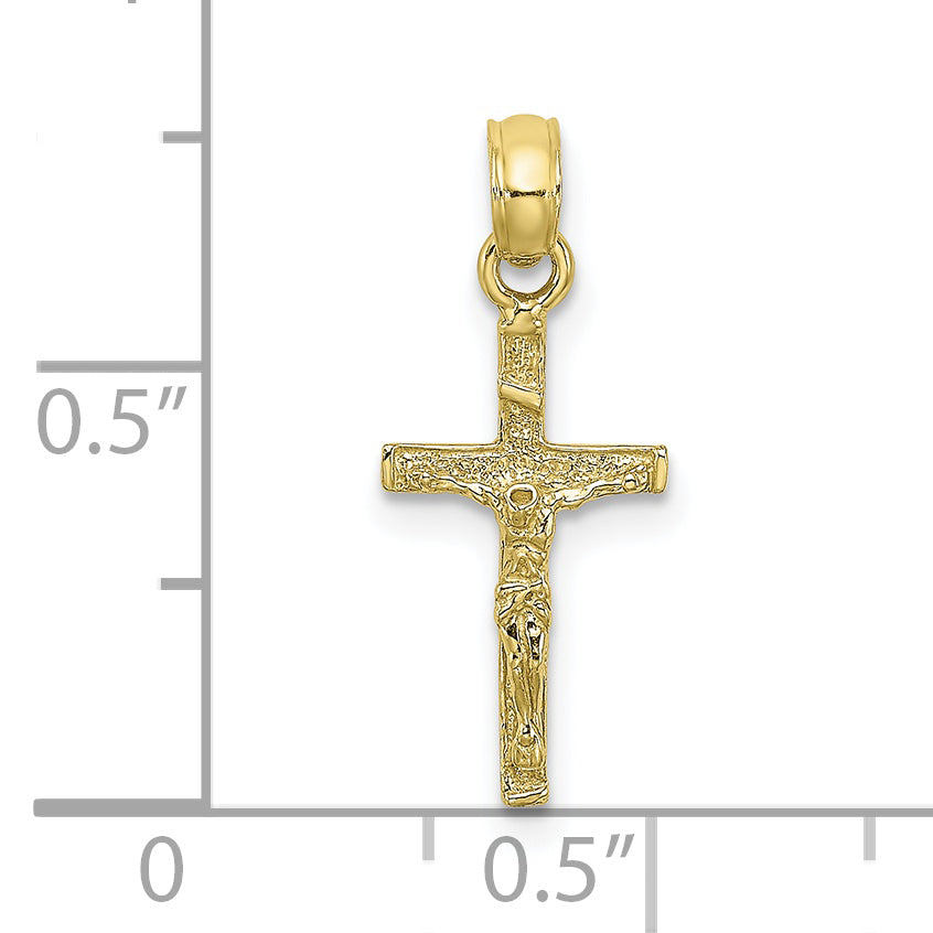 10K Mini Crucifix Charm