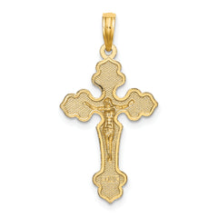 10K Crucifix W/ Fancy Tips Charm