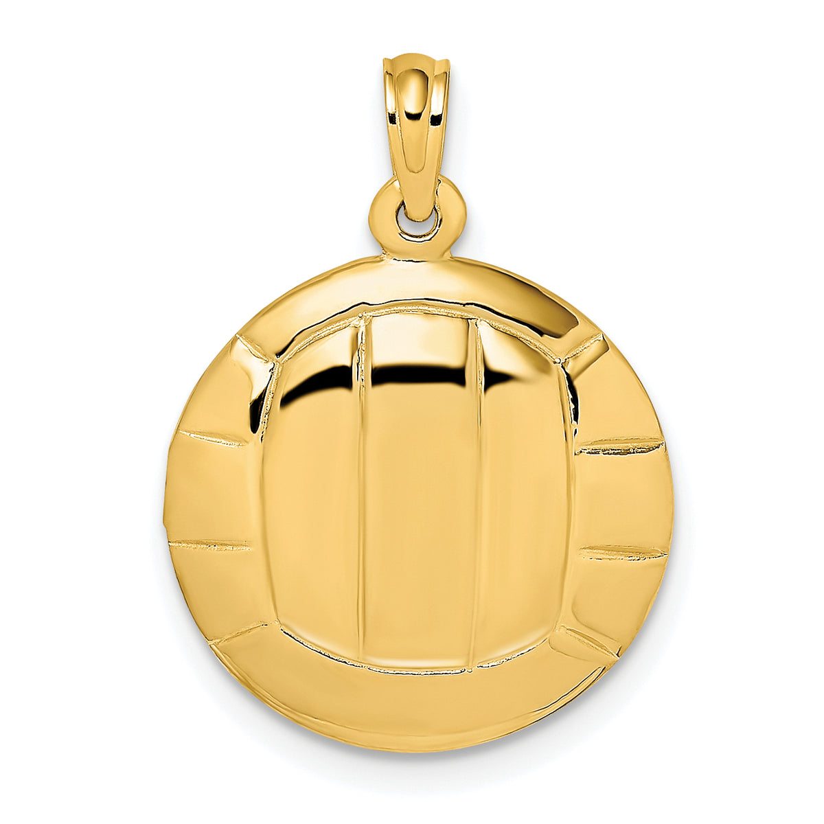 10K Polished VolleyBall Charm