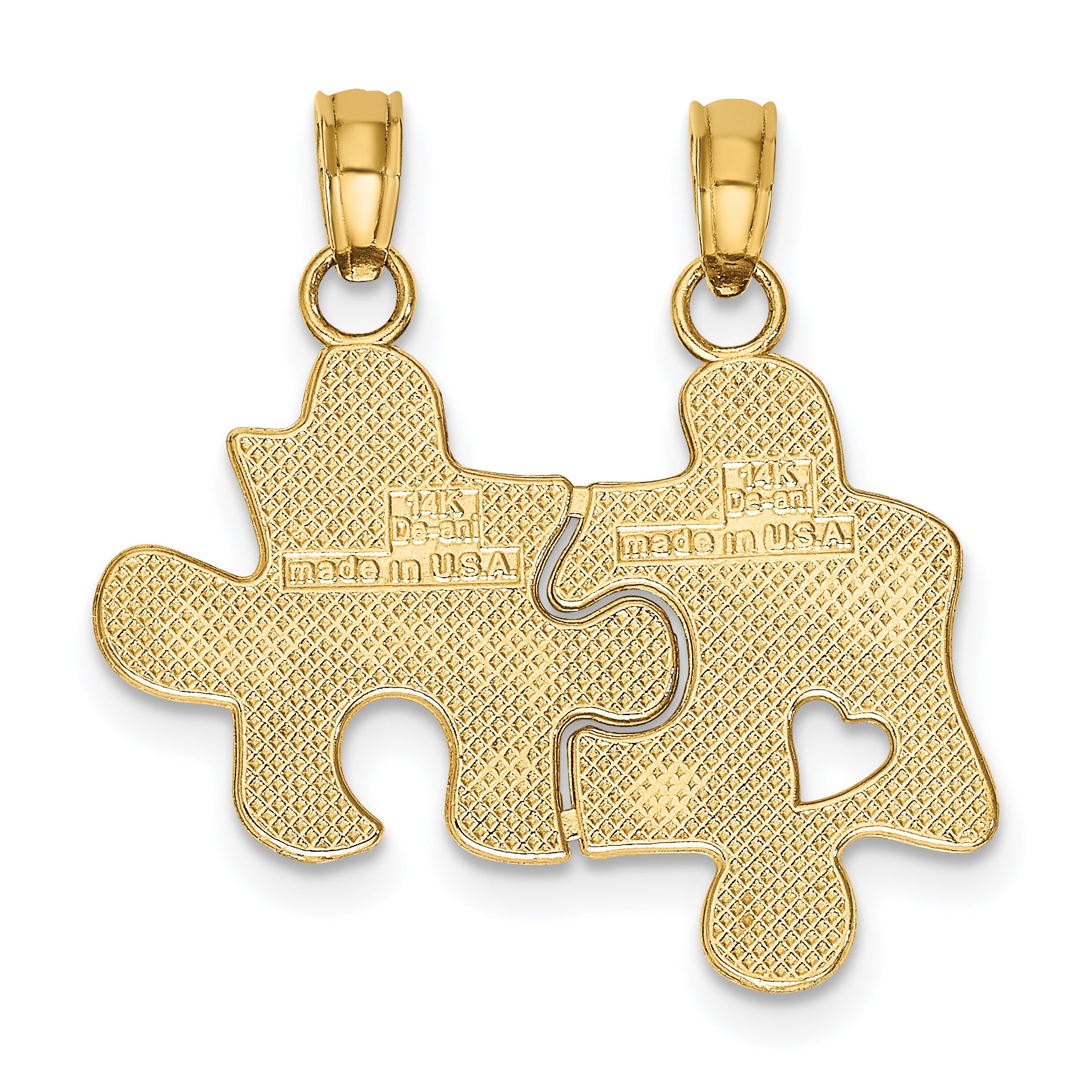 10K BEST FRIENDS Break-A-Part Puzzle Pieces Charm